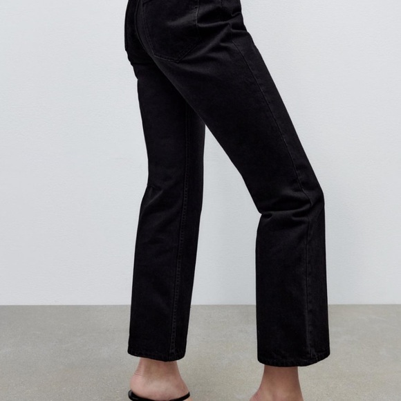 Zara Straight Leg Jeans Black - Picture 8 of 13
